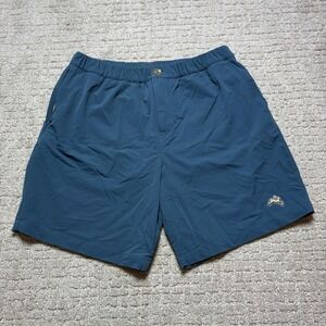 Tracksmith Falmouth Shorts Teal Blue Men's Size Large Running Active Lounge